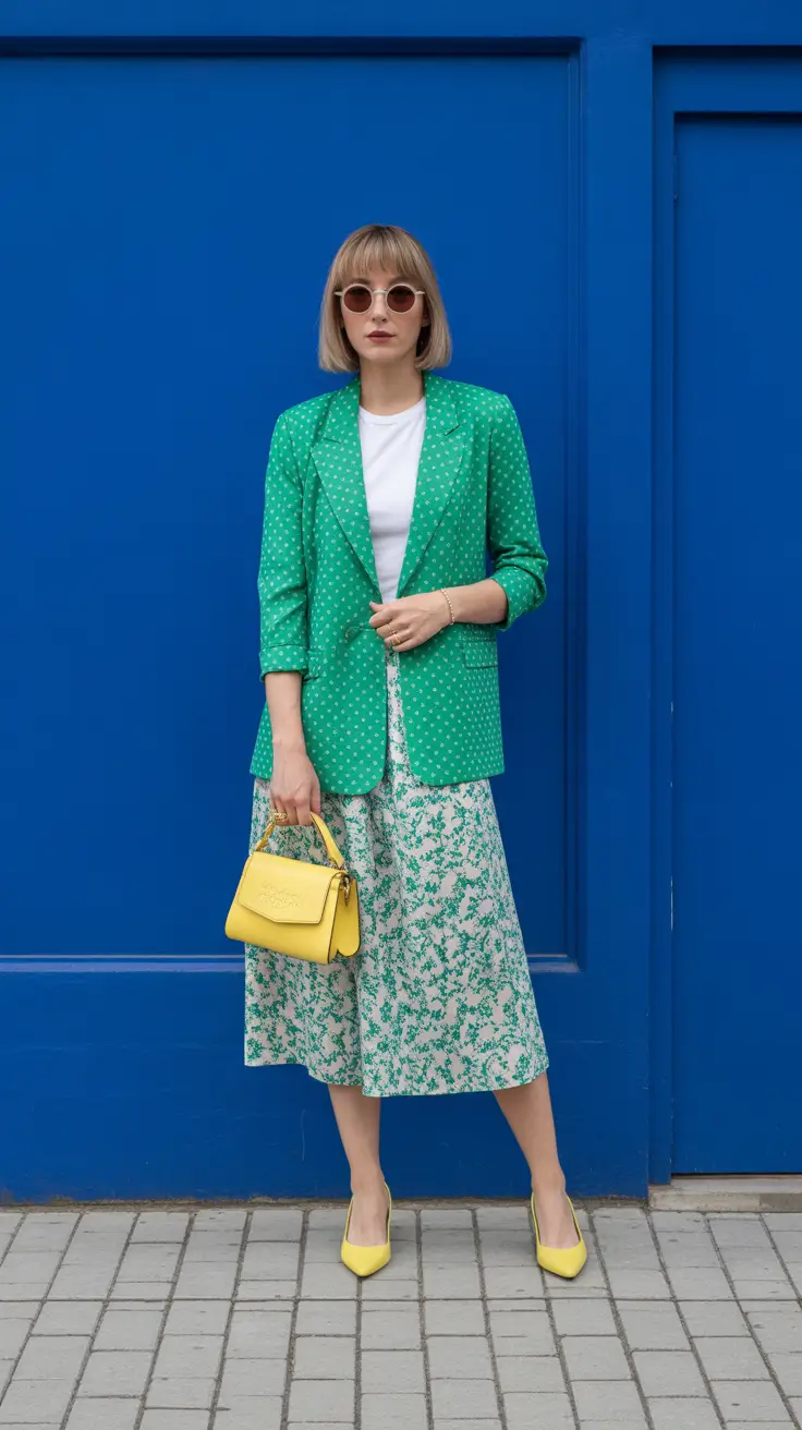stylish spring capsule wardrobe 2026 Garden Greens and Lemon Accents for a Fresh Spring Palette