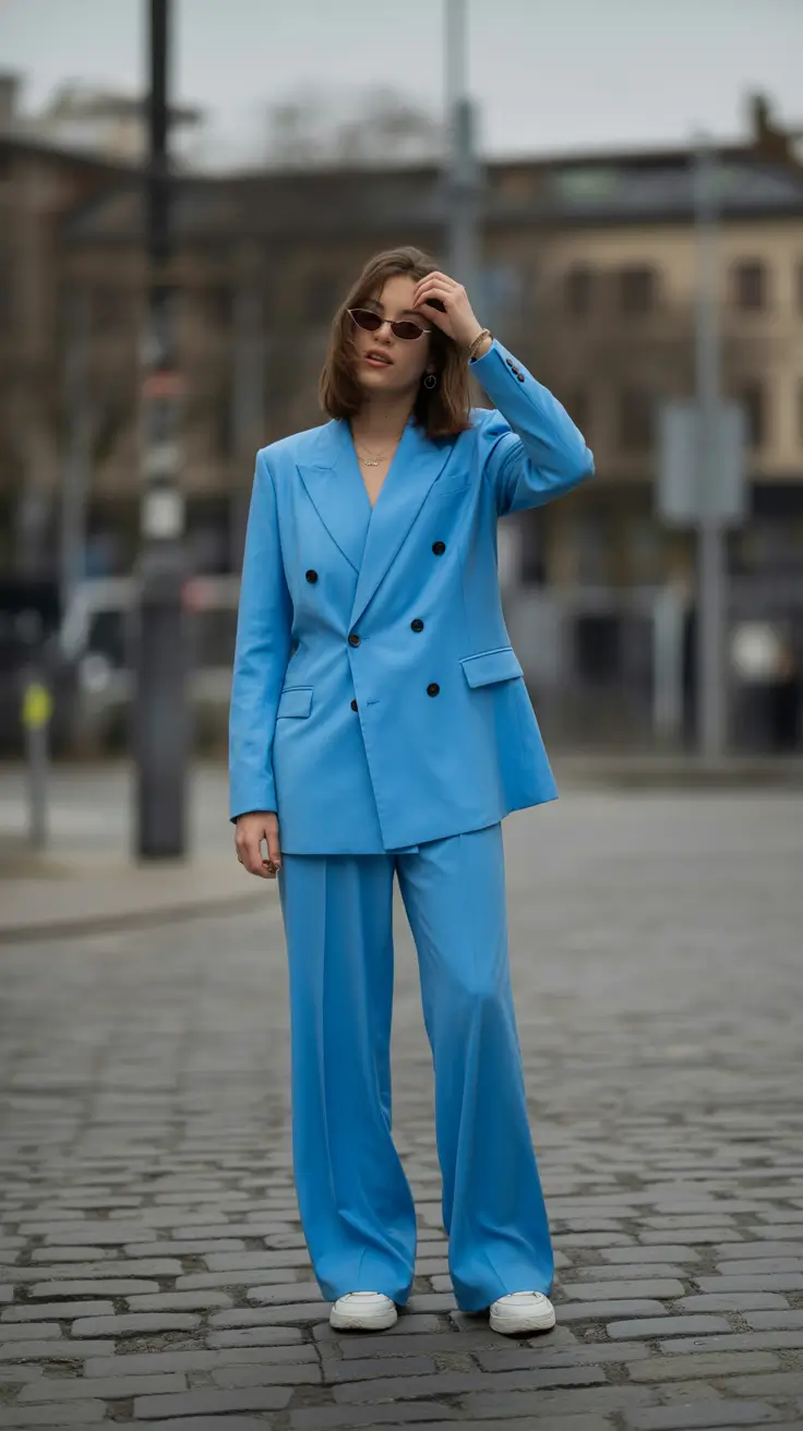 stylish spring capsule wardrobe 2026 Azure Tailoring for a Fresh 2026 Capsule Moment