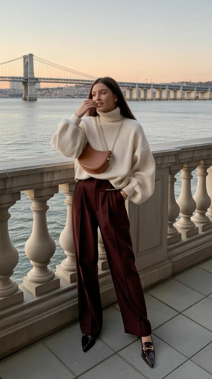 stylish spring mom outfits 2026 Cozy Elegance for Early Spring Evenings