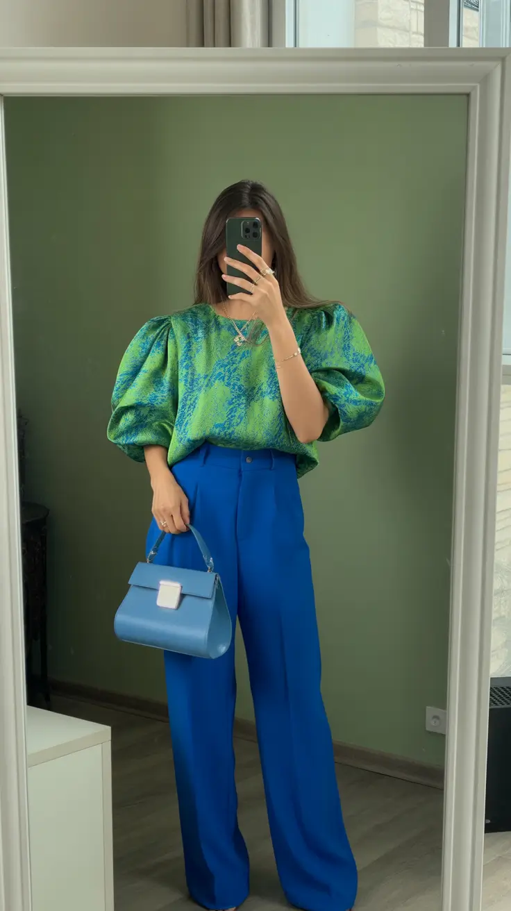 Stylish spring office outfits for work 2026 Vibrant Color Play for the Bold Workday