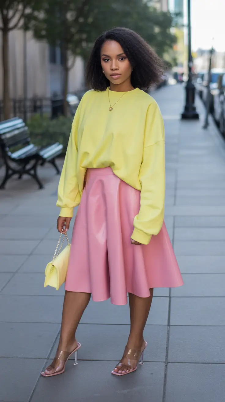 stylish spring outfits black women 2026 Color-Blocking That Feels Fresh and Feminine