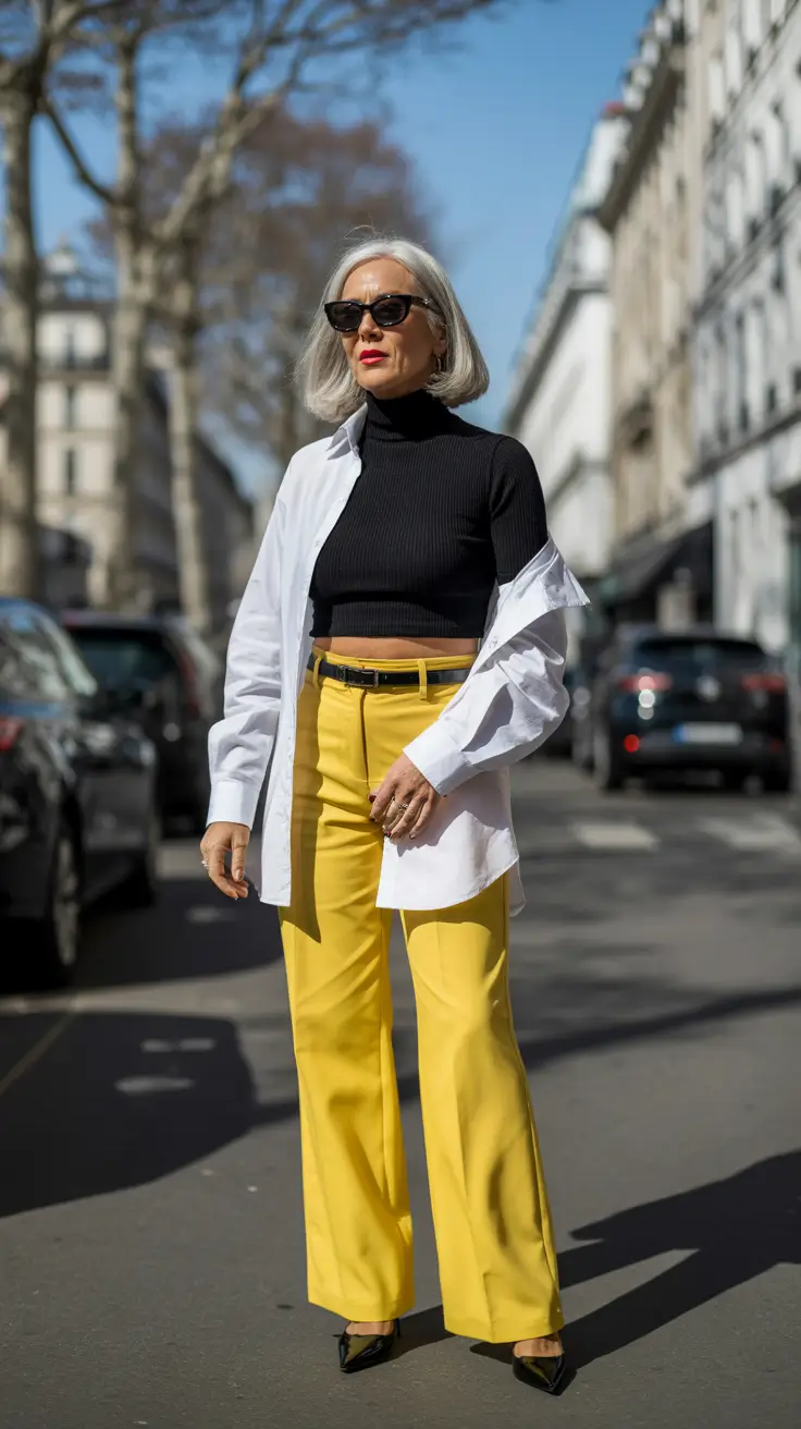 stylish spring outfits for women over 40 2026 Bright Spring Punch