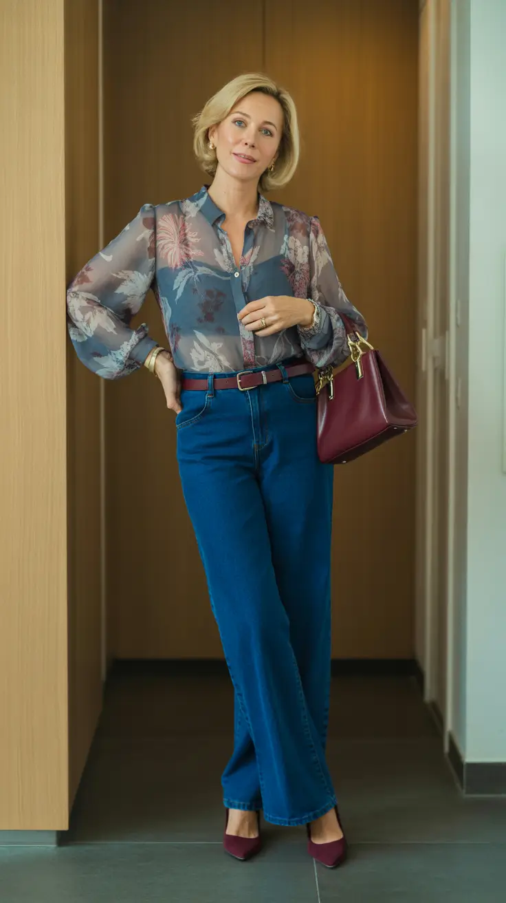 stylish spring outfits for women over 40 2026 Soft Florals