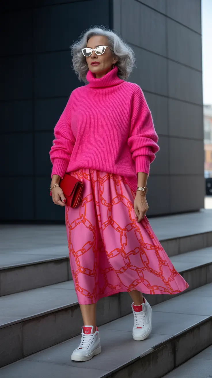 stylish spring outfits for women over 50 2026 Bold Color Play for Early Spring Energy