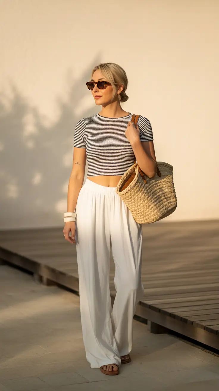stylish spring travel outfits 2026 Light Coastal Simplicity for Greece, Turkey, and Warm Spring Destinations