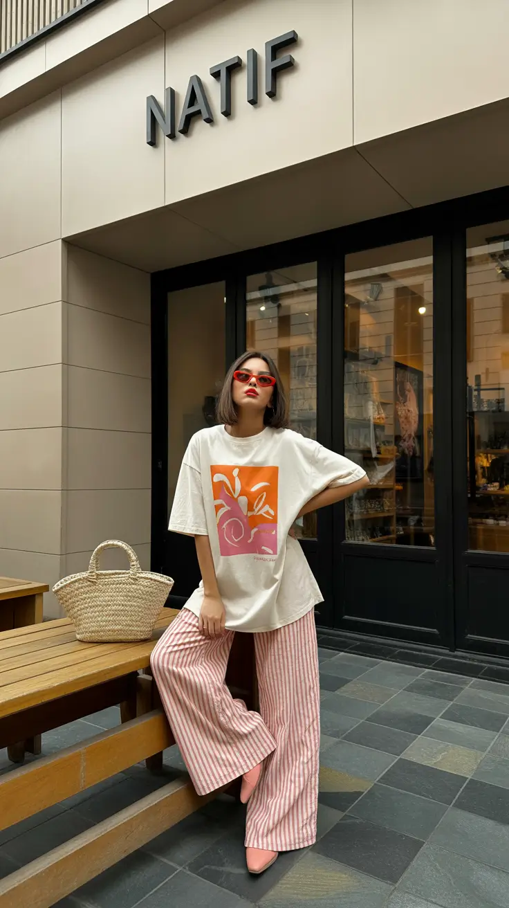 stylish spring travel outfits 2026 Relaxed Art-Inspired Comfort for Greece, Japan, and Warm European Cities