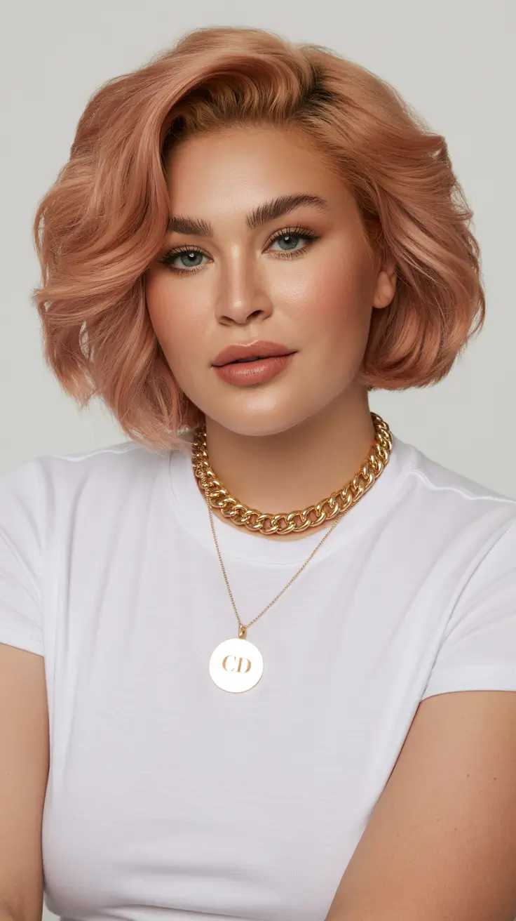 Cute Spring Haircuts for Plus Size Women 2026 Peachy Bob