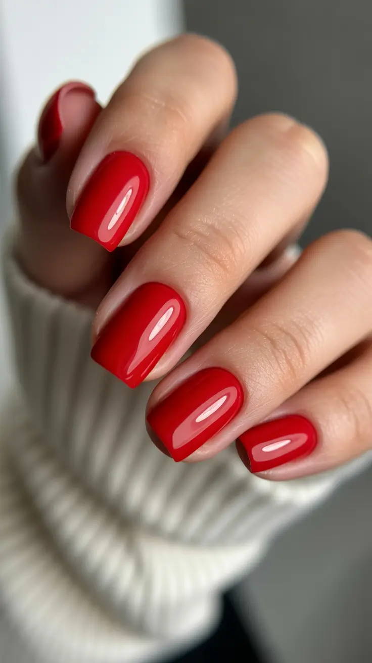 fresh spring nail colors 2026 Classic Cherry Red: The Timeless Spring Reset