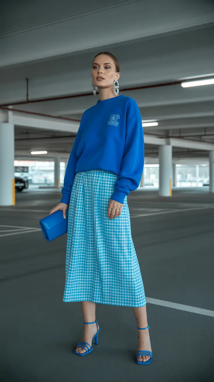 March Outfits Ideas 2026 Blue-on-Blue Freshness with Casual Elegance