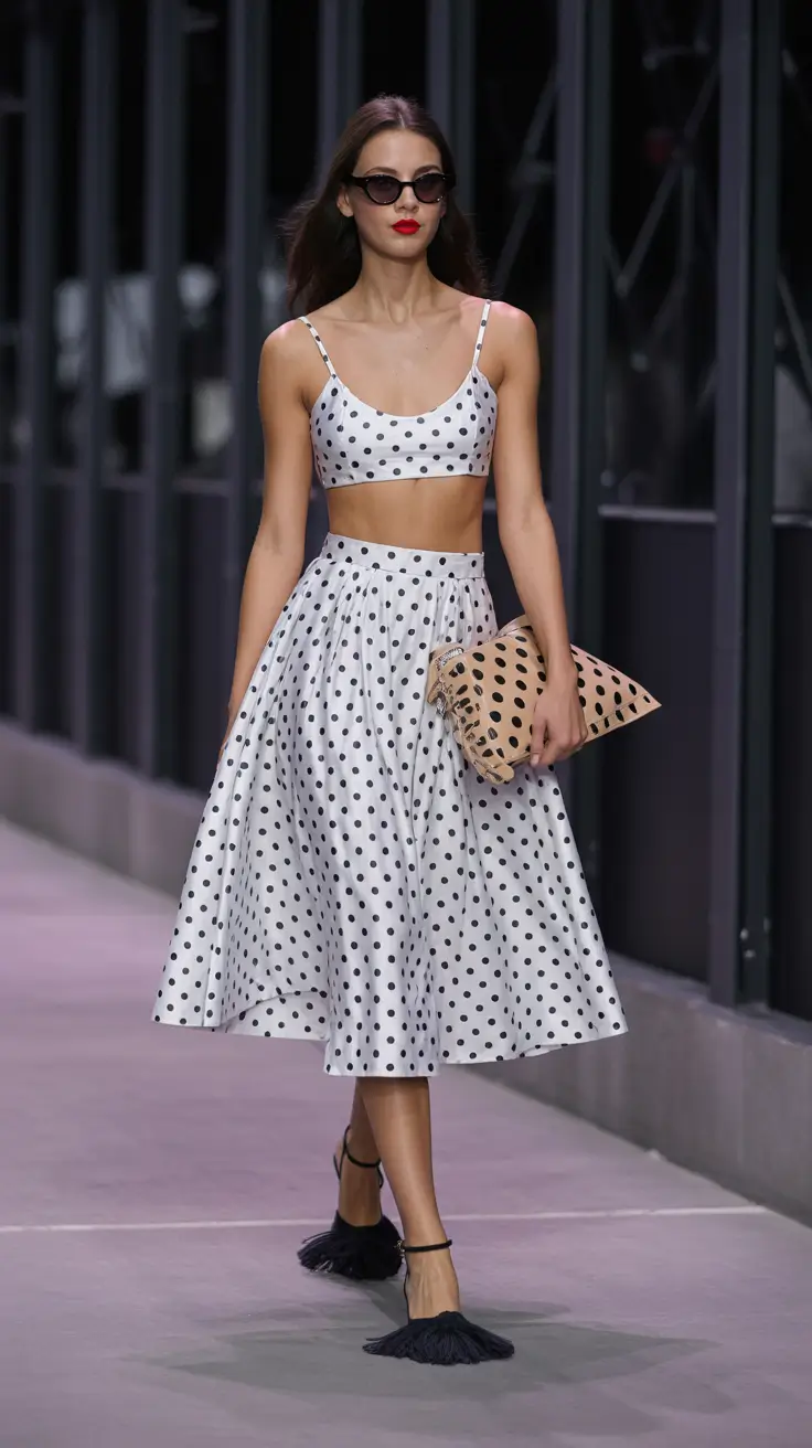 March Outfits Ideas 2026 Retro Polka Dots with Modern Attitude