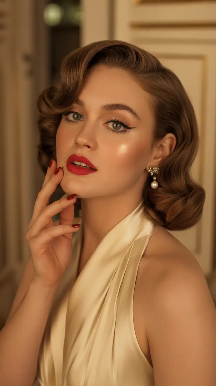 modern spring haircuts 2026 Elegant Vintage Waves