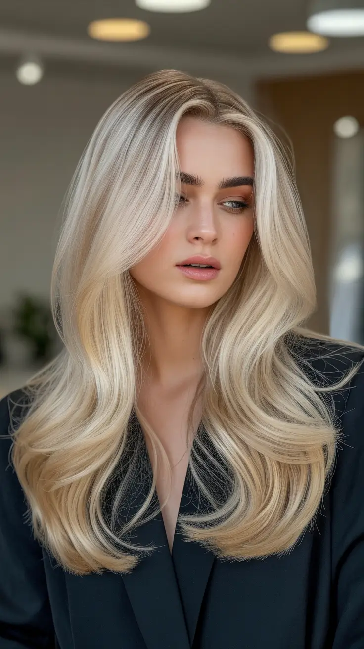 modern spring haircuts 2026 Soft Platinum Layers