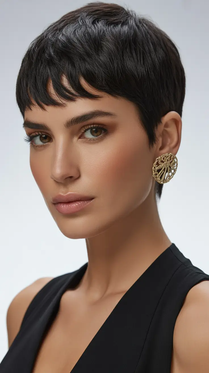 modern spring pixie 2026 Silky Micro-Pixie With Soft Tapered Edges