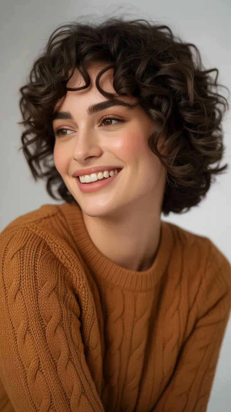 modern spring pixie 2026 Soft Curly Pixie With Springtime Warmth