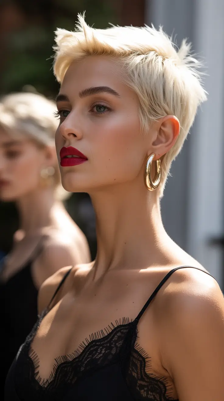 modern spring pixie 2026 Golden Cream Pixie With Airy Movement