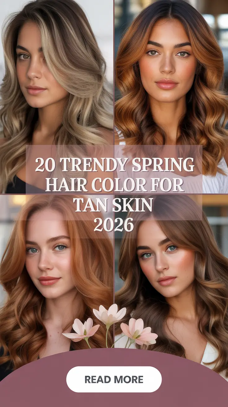 Trendy Spring Hair Color for Tan Skin 2026: Fresh Ideas, Inspo & Shades That Glow