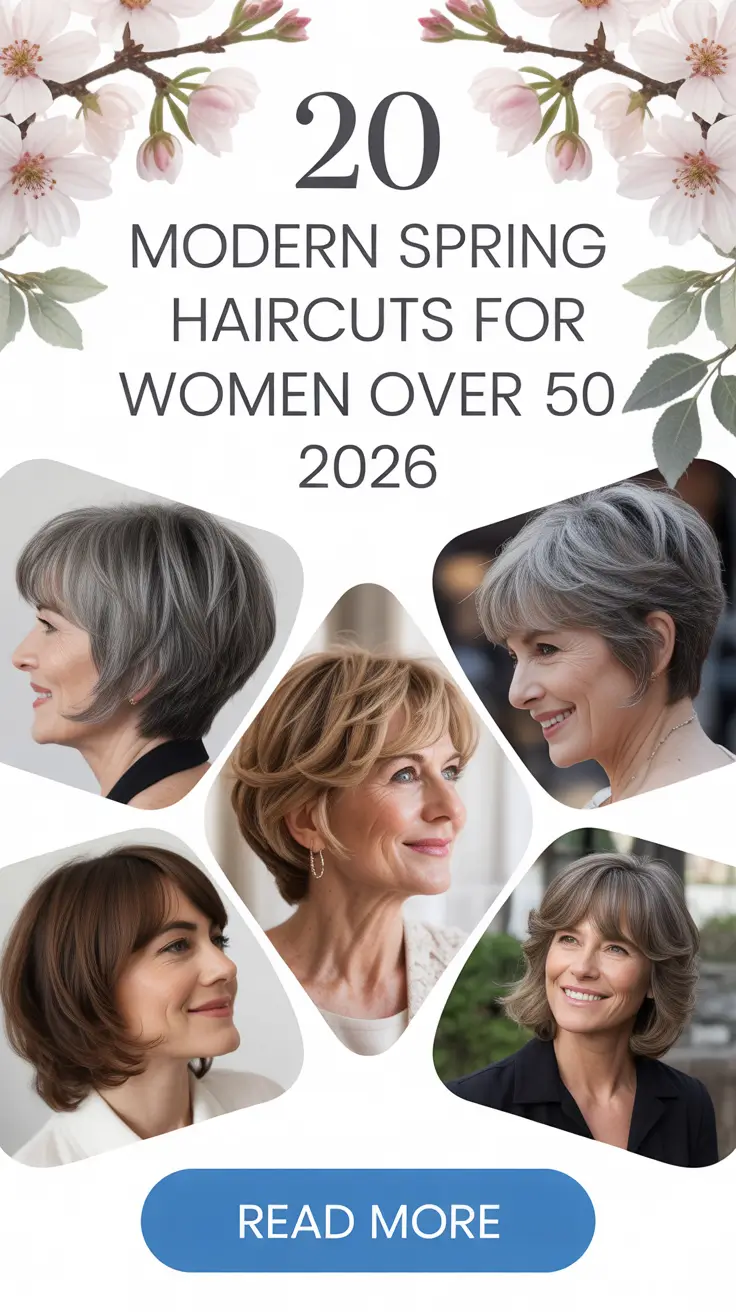 Modern Spring Haircuts for Women Over 50 2026 – Chic, Stylish & Age-Defying Ideas