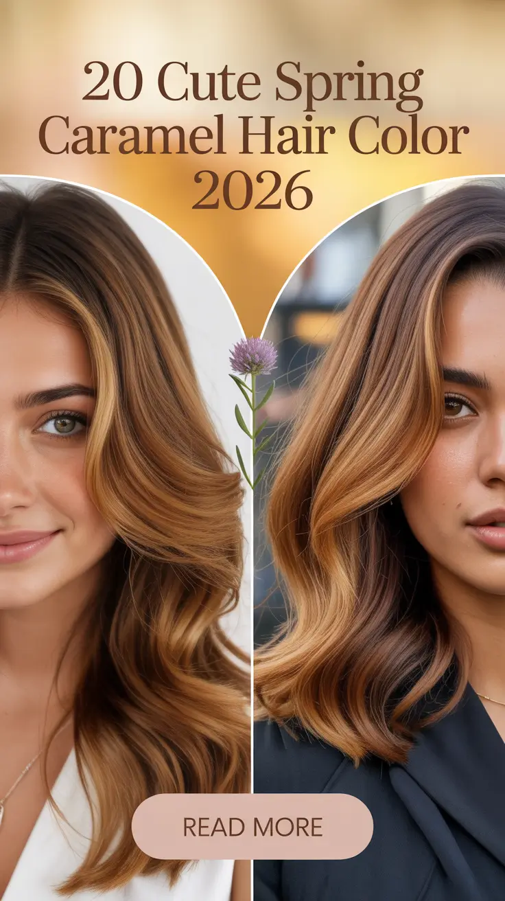 Cute Spring Caramel Hair Color 2026 – Fresh Highlights and Ideas for Brunettes