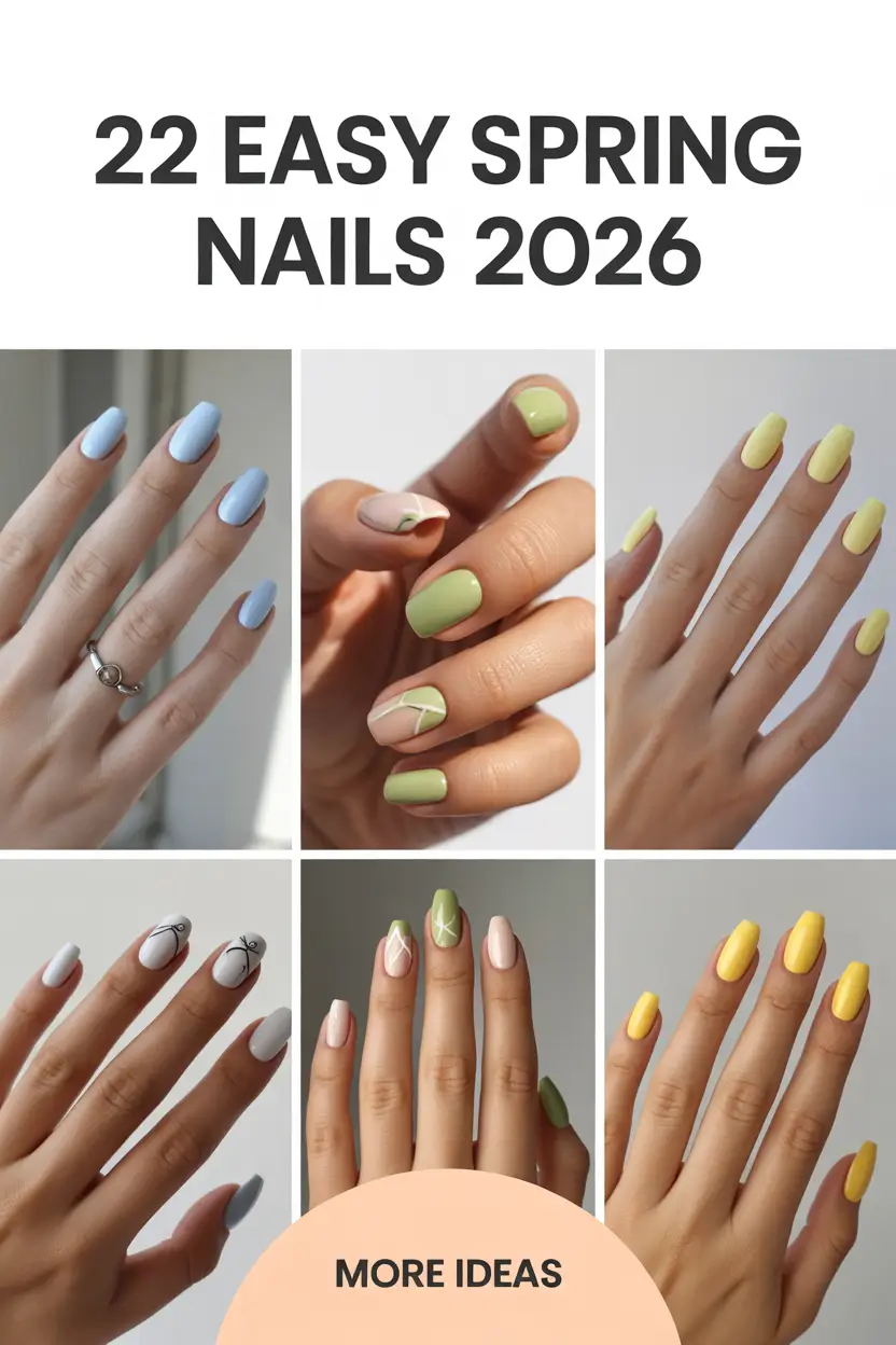 Easy Spring Nails 2026: Trendy Colors, Cute Designs & Fresh Inspo