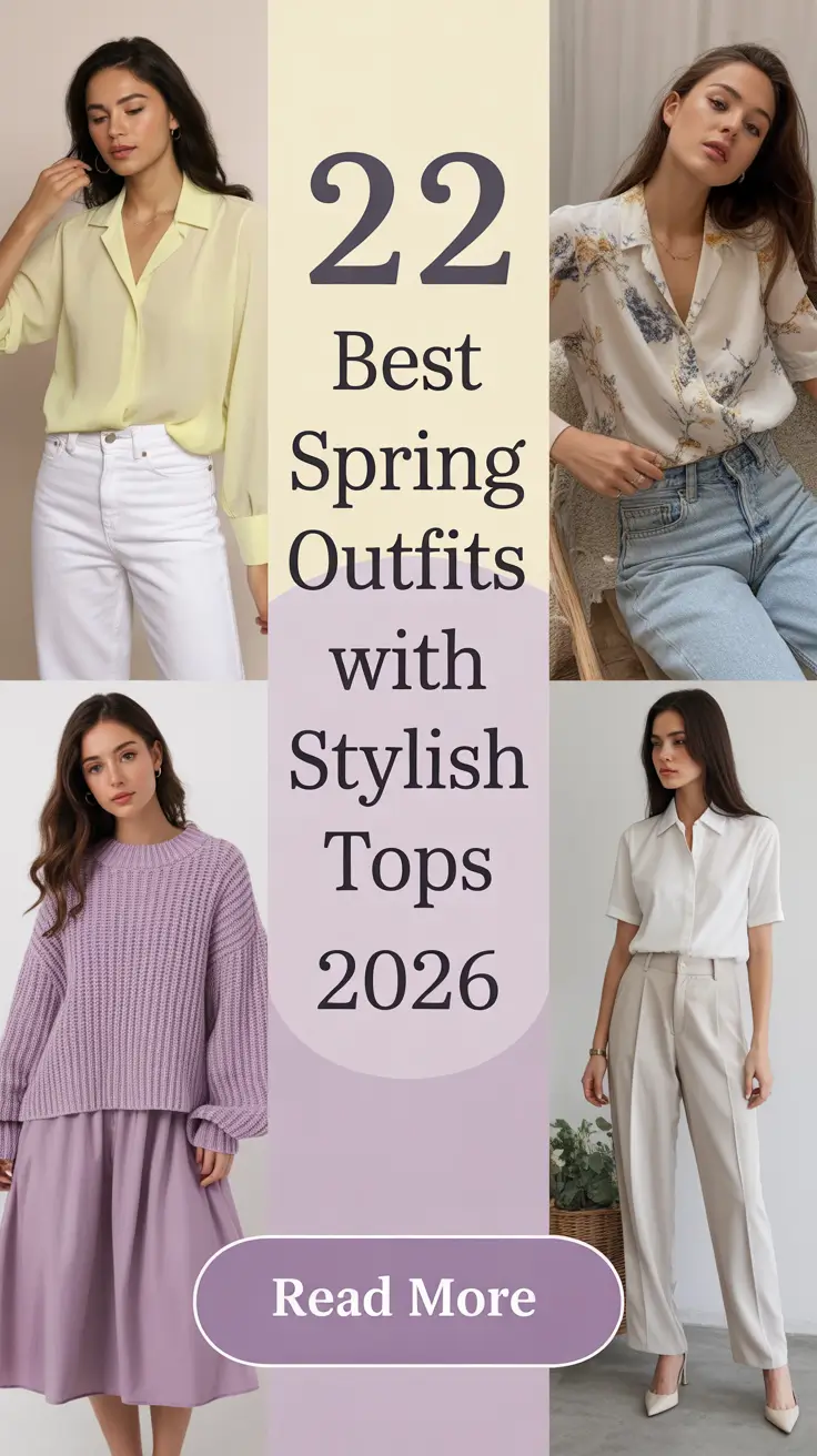 Best Spring Outfits With Stylish Tops 2026: Fresh Looks With Color, Texture, and Denim Classics
