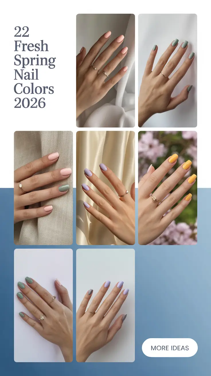 Fresh Spring Nail Colors 2026: Trendy Gel, Pastel & Bright Ideas for Short Nails