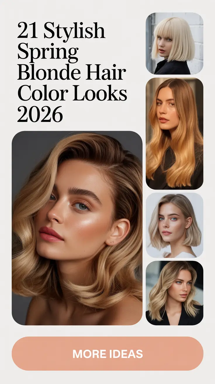 Stylish Spring Blonde Hair Color Looks 2026 – Soft & Bright Ideas for a Fresh Seasonal Glow