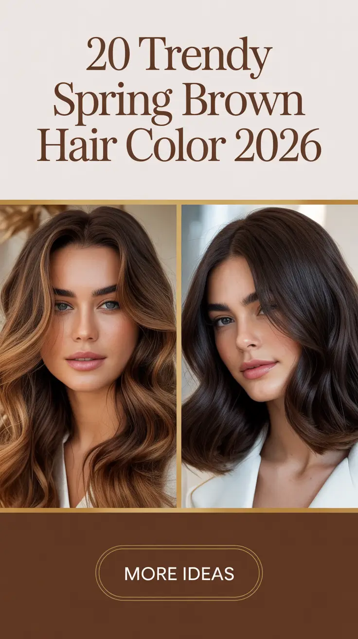 Trendy Spring Brown Hair Color 2026: Fresh Ideas for Brunettes This Season
