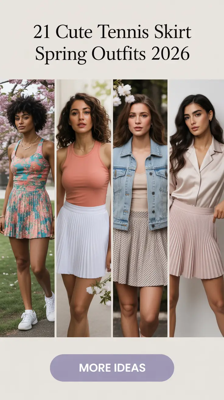 Cute Tennis Skirt Spring Outfits 2026: Fresh Inspiration & Stylish Ideas for the New Season