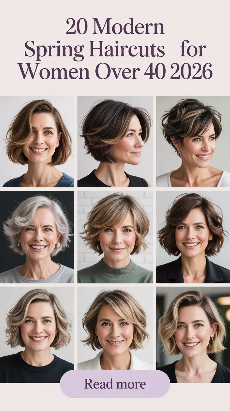 Modern Spring Haircuts for Women Over 40 2026: Fresh, Trending & Inspiring New Looks