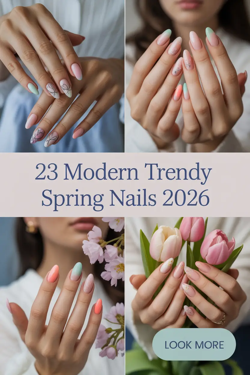 Modern Trendy Spring Nails 2026: Fresh Designs, Colors & Must-Try Shapes