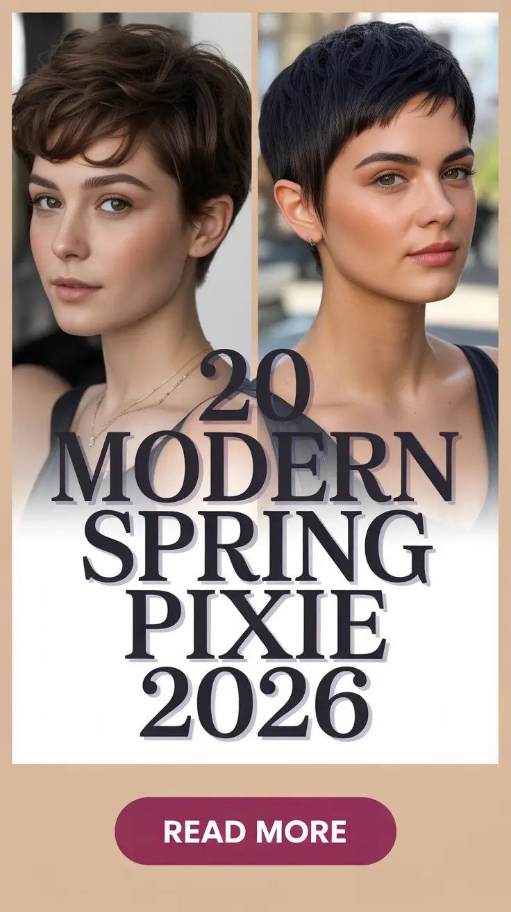 Modern Spring Pixie 2026: Fresh Cuts, Bold Hair Color Ideas & Chic Aesthetic Trends