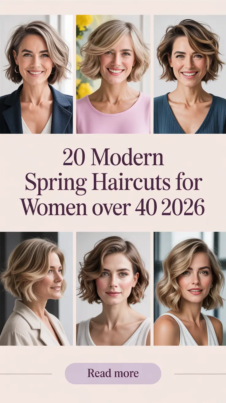 Modern Spring Haircuts for Women Over 40 2026: Fresh, Trending & Inspiring New Looks