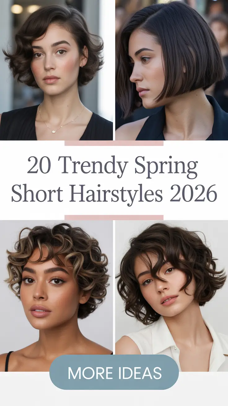 Trendy Spring Short Hairstyles 2026: Cute, Bold & Easy to Style Ideas