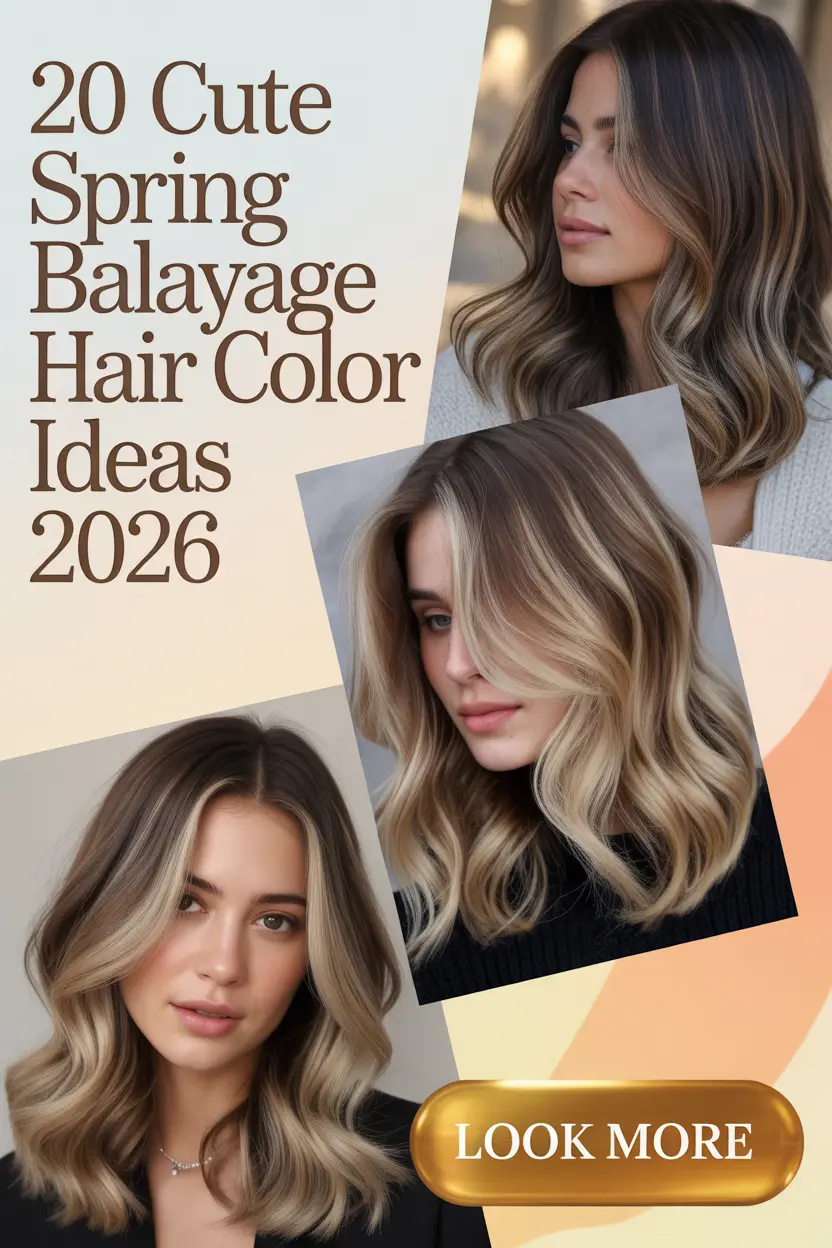 Cute Spring Balayage Hair Color Ideas 2026: Soft Blonde, Brunette & Bright Trends
