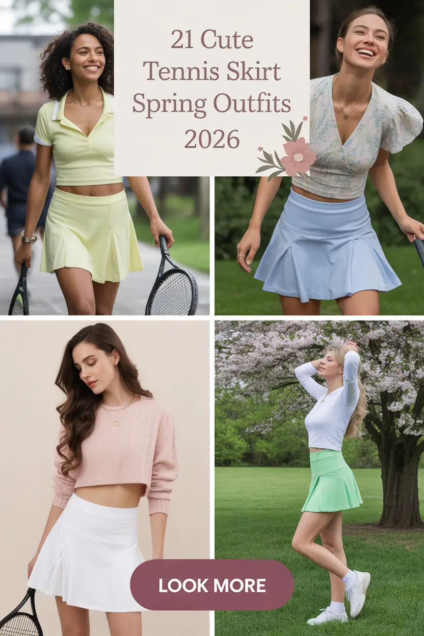 Cute Tennis Skirt Spring Outfits 2026: Fresh Inspiration & Stylish Ideas for the New Season