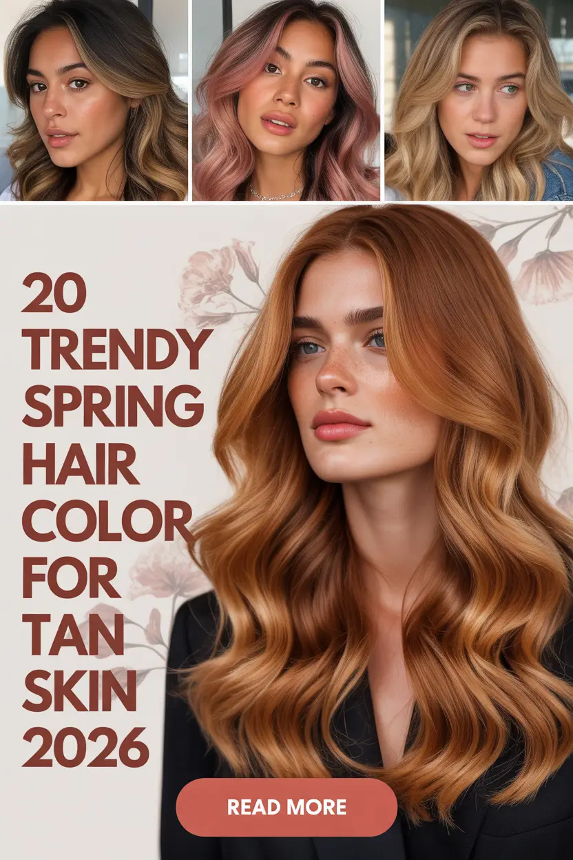 Trendy Spring Hair Color for Tan Skin 2026: Fresh Ideas, Inspo & Shades That Glow