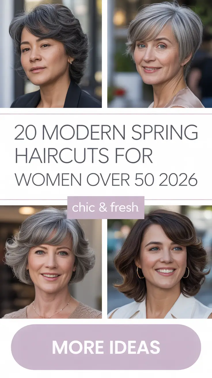 Modern Spring Haircuts for Women Over 50 2026 – Chic, Stylish & Age-Defying Ideas