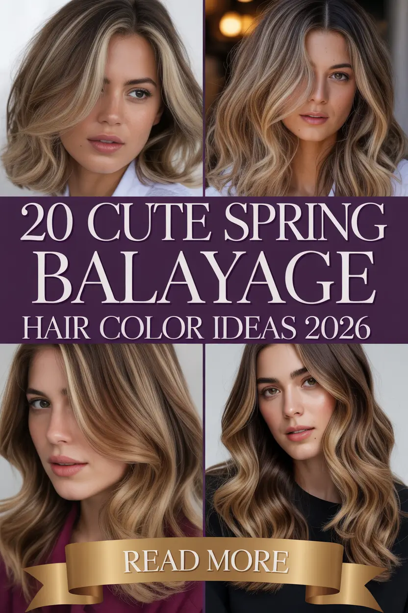 Cute Spring Balayage Hair Color Ideas 2026: Soft Blonde, Brunette & Bright Trends