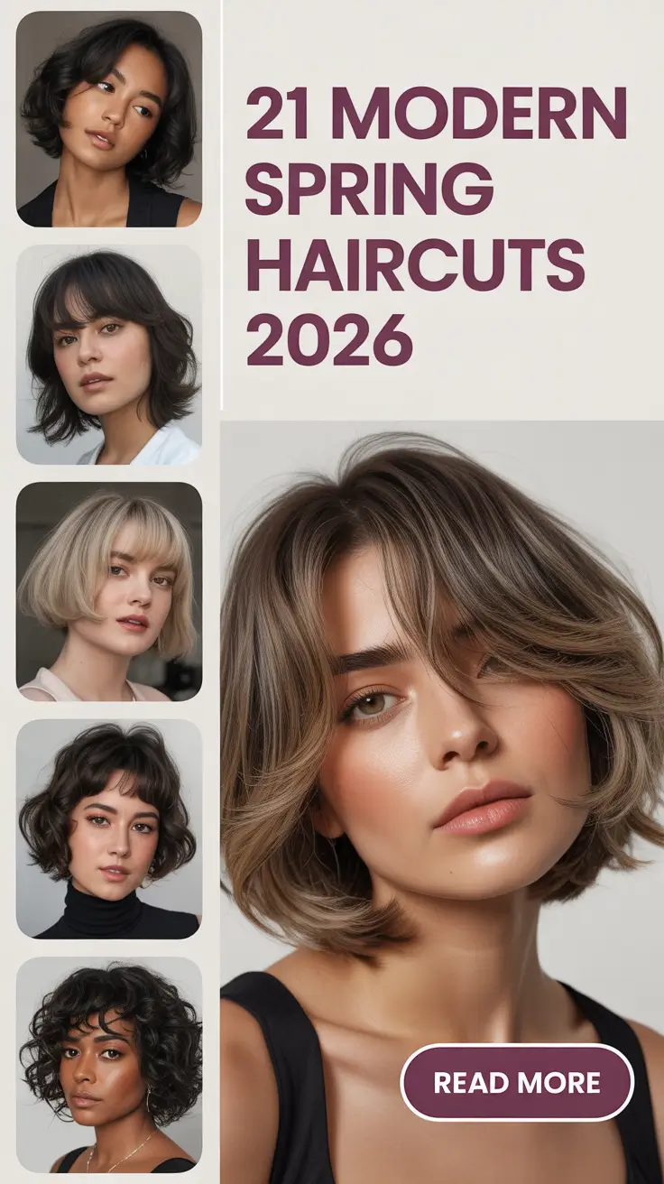 Modern Spring Haircuts 2026: Fresh Medium and Short Ideas for the New Season