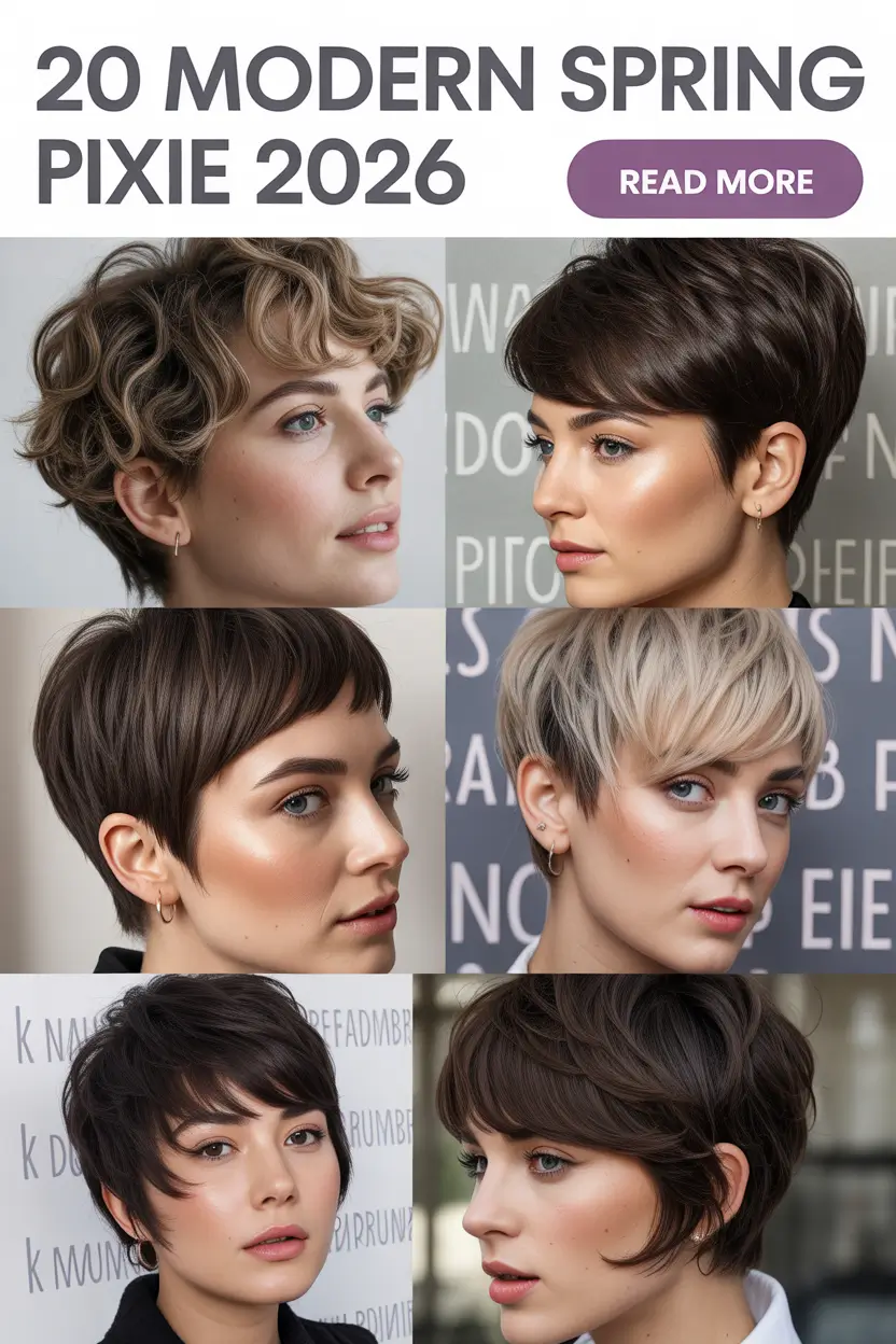 Modern Spring Pixie 2026: Fresh Cuts, Bold Hair Color Ideas & Chic Aesthetic Trends