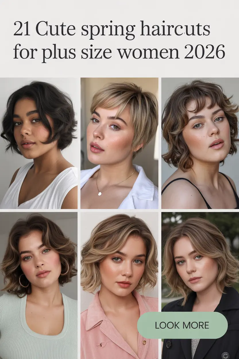 Cute Spring Haircuts for Plus Size Women 2026: Fresh Lob, Bob, and Short Styles for Every Face Shape