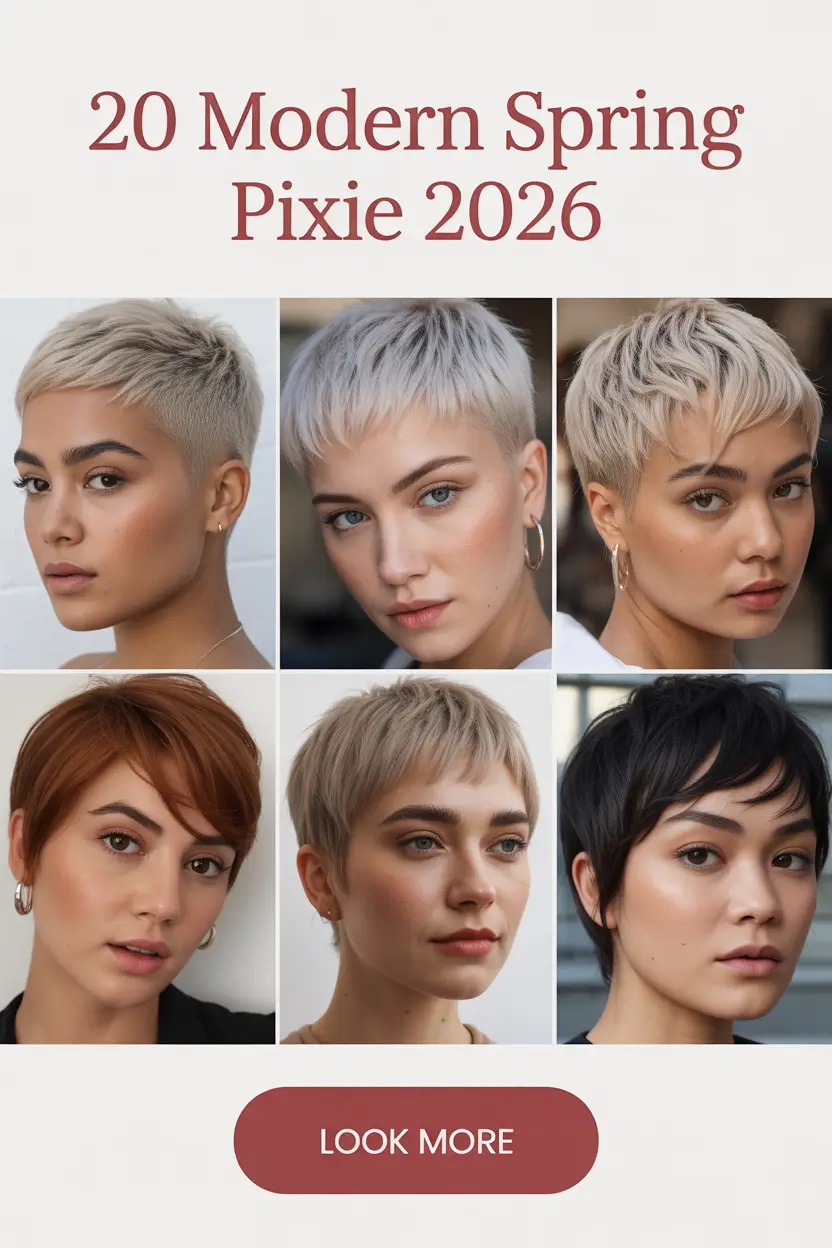 Modern Spring Pixie 2026: Fresh Cuts, Bold Hair Color Ideas & Chic Aesthetic Trends