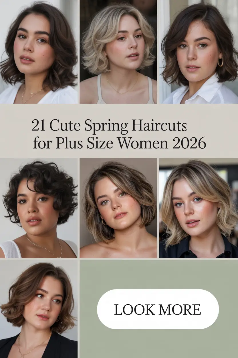 Cute Spring Haircuts for Plus Size Women 2026: Fresh Lob, Bob, and Short Styles for Every Face Shape