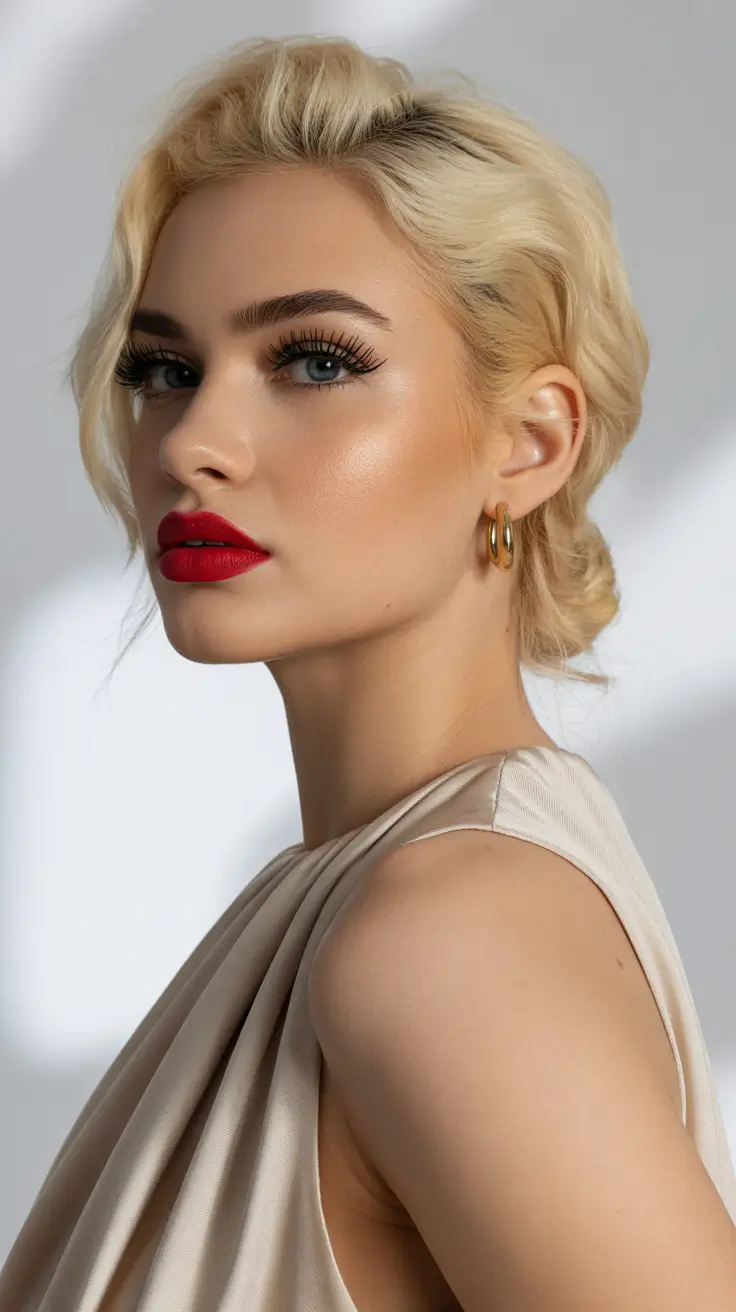 stylish spring blonde hair color looks 2026 Soft Hollywood Blonde Elegance