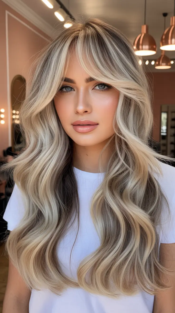 stylish spring blonde hair color looks 2026 Layered Vanilla Blonde With Soft Face-Framing