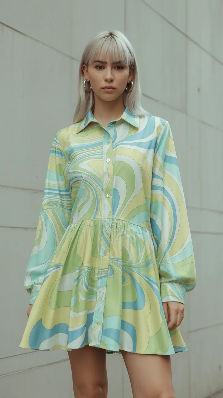 stylish spring outfits 2026 trends Retro Swirl Prints That Move With You