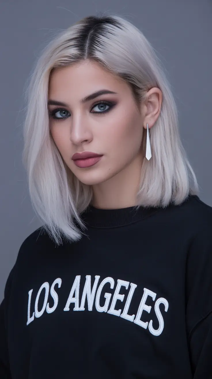 2026 summer hair color ideas Cool Ash Blonde Textured Lob Mood