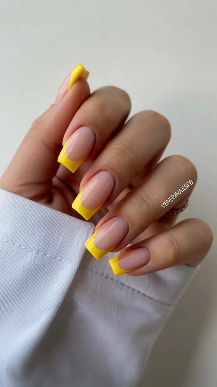 2026 summer nail inspo Sunny French Revival on Modern Length
