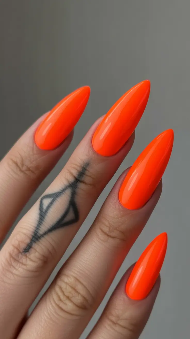 glamorous spring stiletto nails 2026 Classic Red Elegance