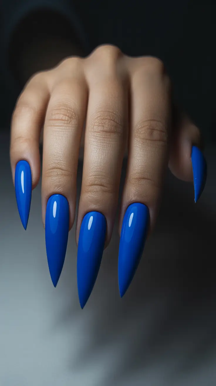 glamorous spring stiletto nails 2026 Neon Orange Statement